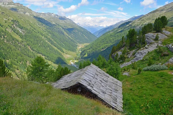 Valle Turtmann Valais Región Del Sur Suiza — Foto de Stock