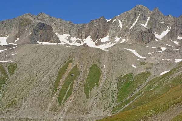 Mittaghorn Punta Gallina Sur Los Alpes Suizos Vistos Desde Nufenen — Foto de Stock