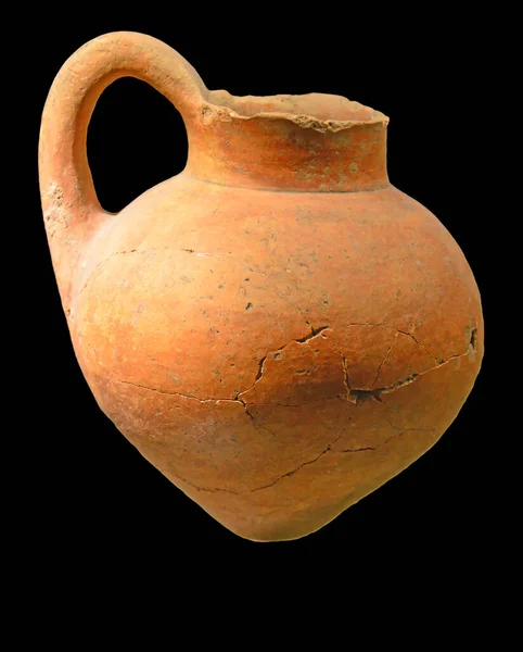 Antik Grekisk Medeltida Bronsålderskanna Med Ett Handtag Omkring 600 Gammal — Stockfoto