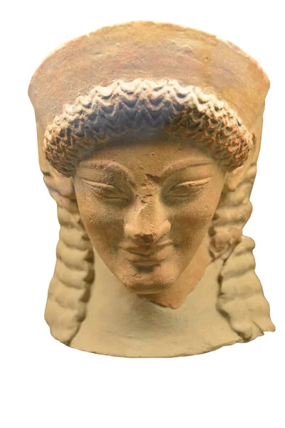 Busto Cerámica Una Diosa Griega Posiblemente Afrodita — Foto de Stock