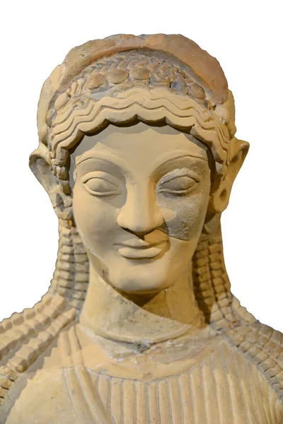 Escultura Grega Antiga Deusa Perséfone Kore Deusa Colheita Submundo — Fotografia de Stock