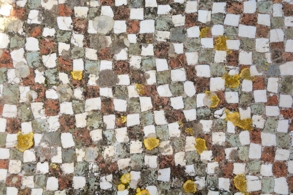 600 Year Old Section Ancient Greek Opus Regulatum Floor Mosaic — Stock Photo, Image