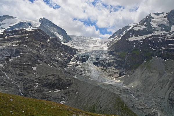 Glaciar Turtmann Entre Bishorn Los Diablons Los Alpes Suizos Meridionales —  Fotos de Stock