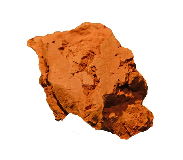Ein Stück Mineralischer Rotocker Wie Seit Jahrtausenden Als Pigment Für — Stockfoto