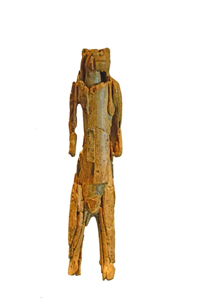 Mais Antigo Pedaço Escultura Existência Homem Leão Hohlenstein Esculpido Partir — Fotografia de Stock
