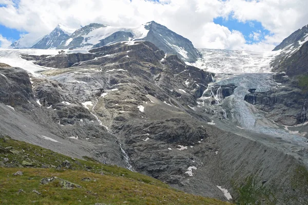 Turtmann Glacier Centre Bishorn Diablons Southern Swiss Alps Stock Picture