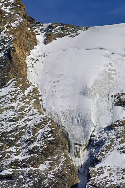 Schalijoch Passo Tra Schalihorn Weisshorn Nelle Alpi Svizzere Meridionali Sopra — Foto Stock