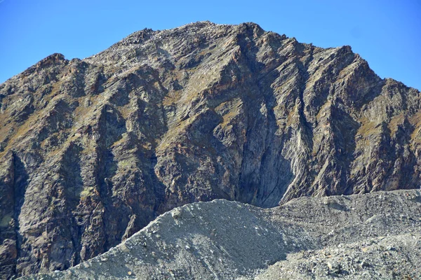 Cume Pitetta Acima Zinal Nos Alpes Sul Suíça — Fotografia de Stock