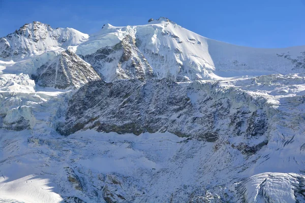 Nádherná Sestava Vrcholů Zleva Doprava Pointes Moming Sever Jih Zinalrothorn — Stock fotografie