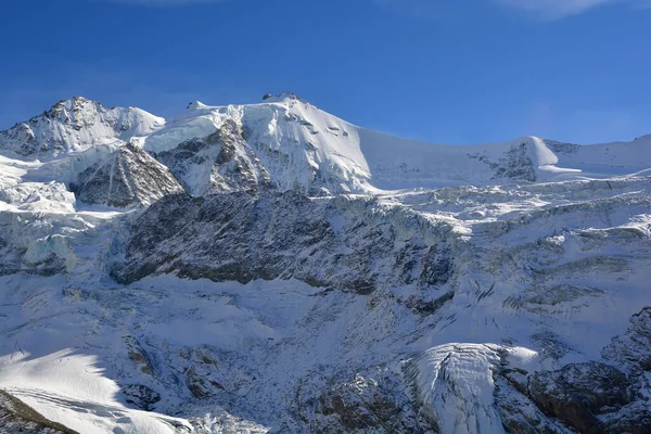 Zinalrothorn Hřeben Ostří Nože Arret Blanc Jižních Švýcarských Alpách Mezi — Stock fotografie