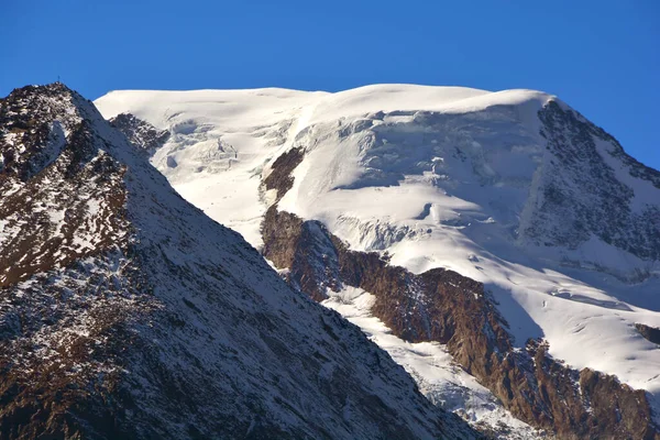 Alphubel Fra Mischabel Gruppen Sydlige Schweiziske Alper Saas Gebyret - Stock-foto