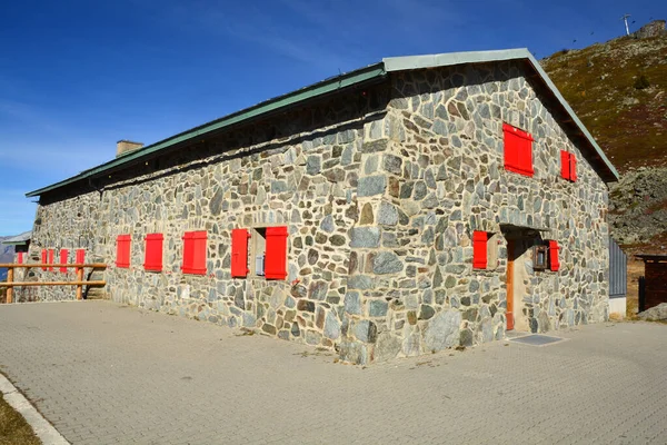Refugio Montaña Bella Tola Sobre Balneario Luc Val Anniviers Suiza —  Fotos de Stock