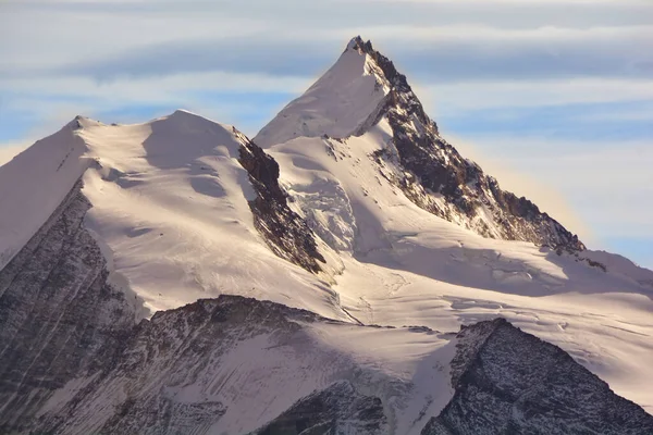 Bishorn Sinistra Weisshorn Nelle Alpi Svizzere Meridionali Tra Zinal Zermatt — Foto Stock
