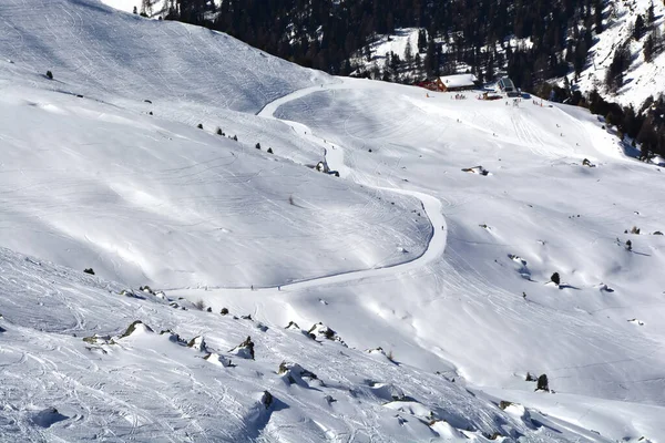Esquí Fuera Pista Zona Verbier Valleys Sector Siviez Sur Suiza — Foto de Stock