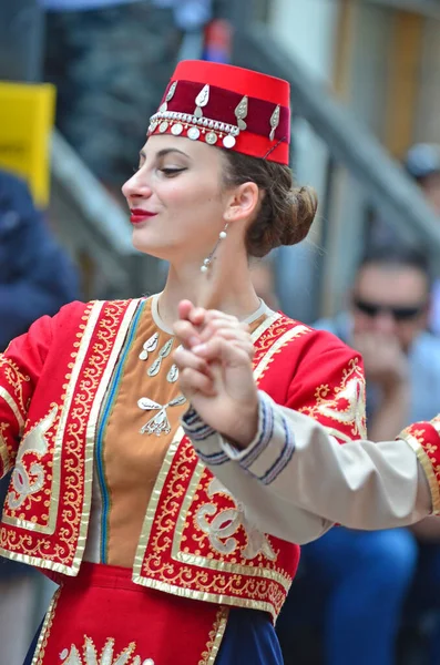 Evolene Switzerland August Armenian Folk Group Traditional Costumes August 2019 — Stock Photo, Image