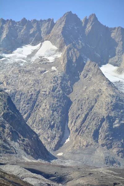 Lauteraar Rothorner Sviçre Nin Bernese Alpleri Ndeki Lauteraar Buzulunun Üstünde — Stok fotoğraf