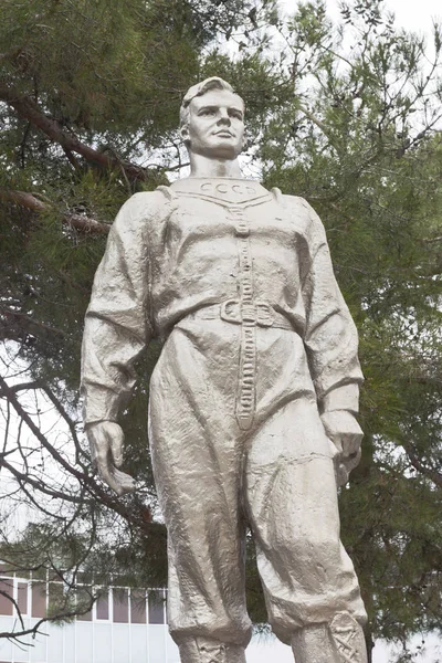 Anapa Región Krasnodar Rusia Marzo 2018 Monumento Yuri Gagarin Avenida —  Fotos de Stock