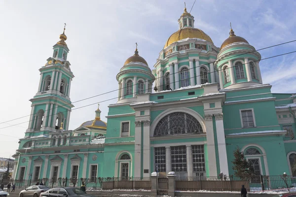 Moscou Rússia Março 2018 Catedral Epifania Elokhov Spartakovskaya Street Moscou — Fotografia de Stock