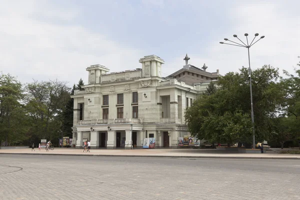 Evpatoria Crimeia Junho 2018 Teatro Evpatoria Nomeado Após Pushkin Cidade — Fotografia de Stock