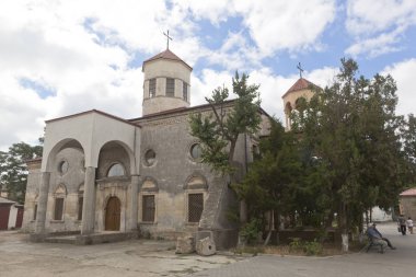 Armenian Church of Surb-Nikogayos or St. Nicholas the Wonderworker in the resort town of Evpatoria, Crimea clipart