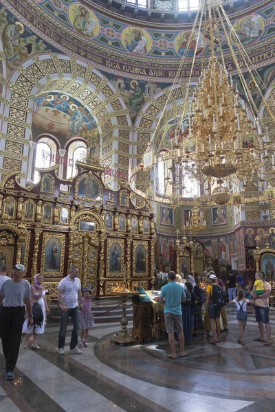 Innenraum der Nikolaikathedrale in der Stadt Jewpatoria, Krim — Stockfoto