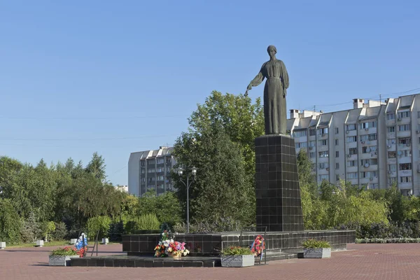 Evpatoria Crimeia Julho 2018 Sculpture Grieving Mother Red Hill Memorial — Fotografia de Stock