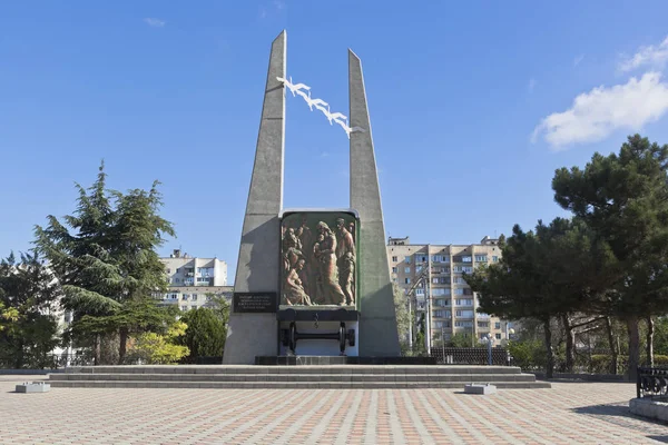 Evpatoria Crimée Juillet 2018 Mémorial Aux Victimes Déportation Des Peuples — Photo