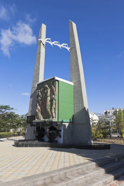 Evpatoria Crimea Julio 2018 Monumento Las Víctimas Deportación Ciudad Evpatoria — Foto de Stock