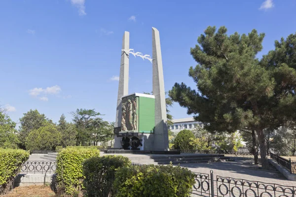 Evpatoria Crimée Juillet 2018 Monument Aux Victimes Déportation Dans Ville — Photo