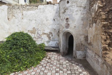 Evpatoria şehir çöken bir Türk hamamında soyunma odasında iç