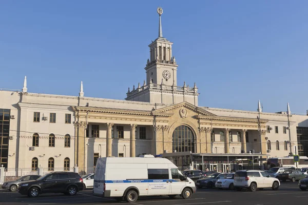 Byggnaden av järnvägsstationen Krasnodar-1 — Stockfoto