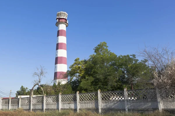 Faro Evpatoria Faro Más Alto Pueblo Zaozernoe Evpatoria Crimea — Foto de Stock