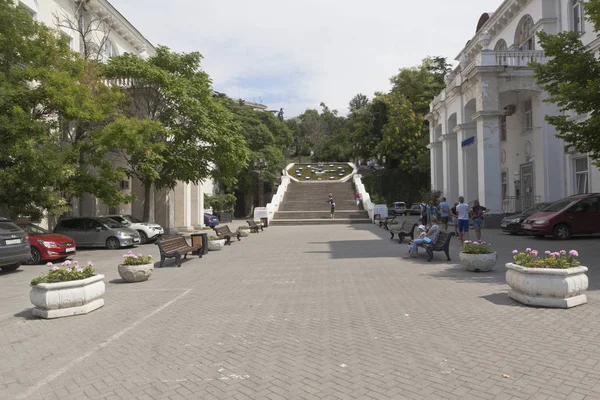 Sinop Treppe in der Stadt Sewastopol, Krim — Stockfoto