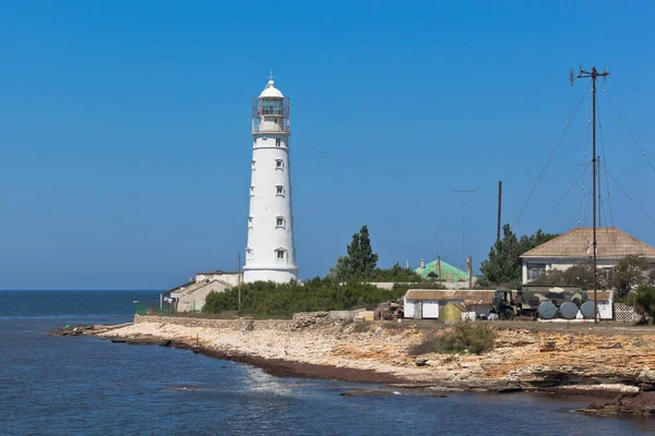 Faro Tarkhankutsky Punta Occidental Crimea —  Fotos de Stock