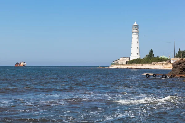 Пейзаж Мыса Тарханкут Западная Оконечность Крыма — стоковое фото