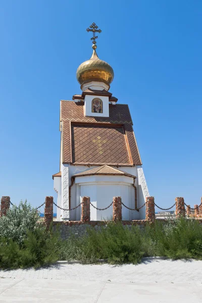 Templo Capilla San Nicolás Maravilloso Cabo Tarkhankut Crimea — Foto de Stock