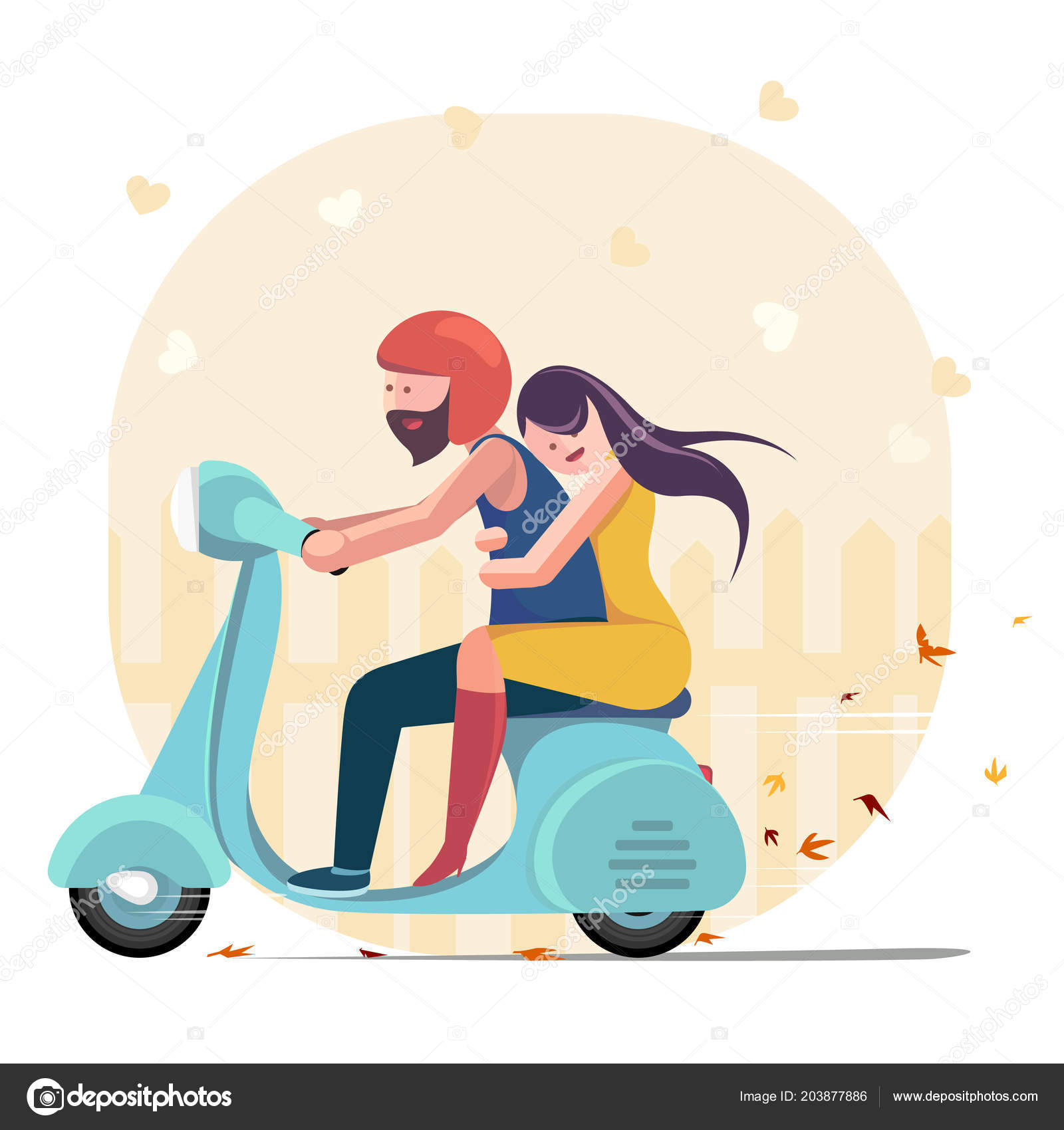Loving Couple Riding Scooter Young Pair Man Woman Riding Motorbike Stock Vector Image by ©sunethsanjeewa #203877886 Loving Couple Riding Scooter Young Pair Man Woman Riding Motorbike Stock Vector Image by ©sunethsanjeewa #203877886