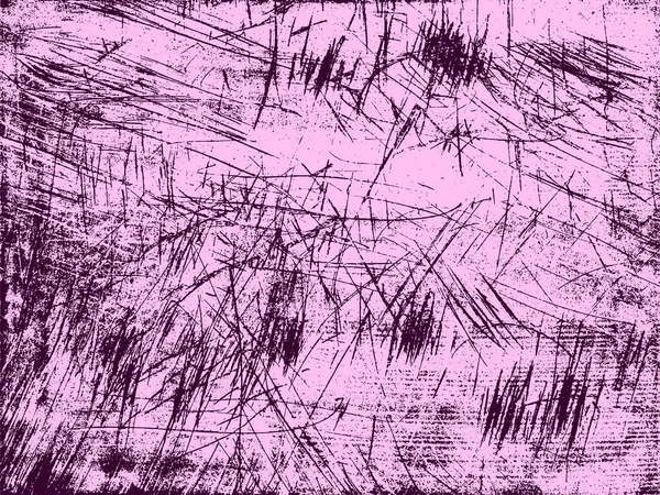 Une Texture Vectorielle Rose Violette Gratté Gratté Affligé Grunge Grattoir — Image vectorielle