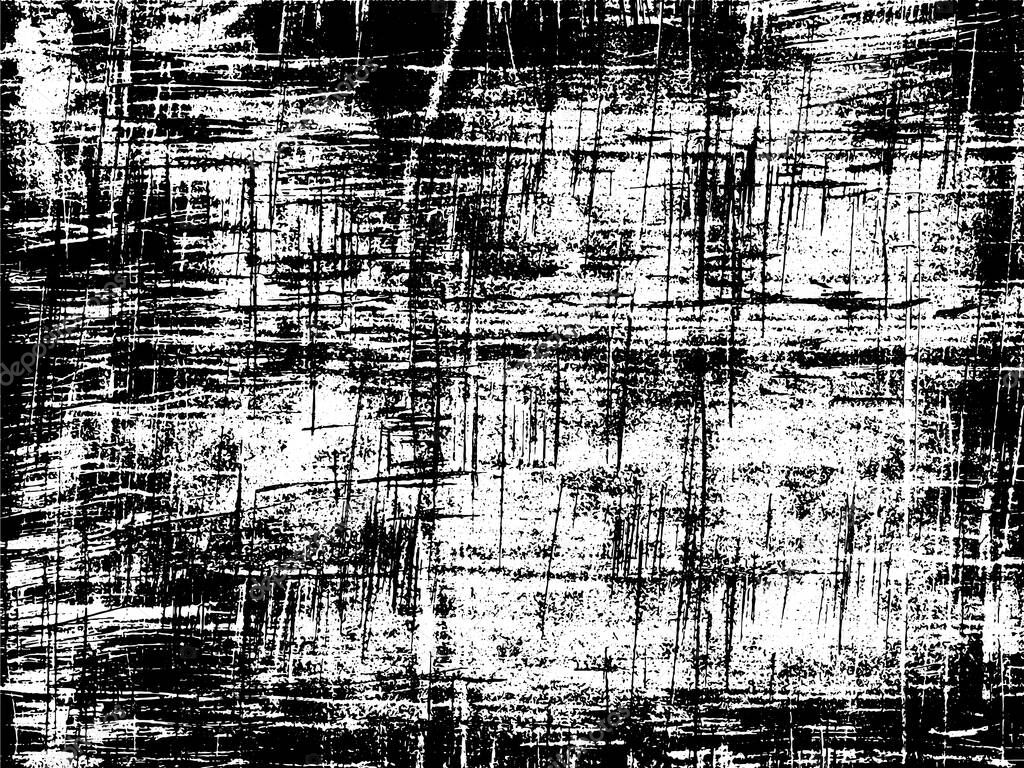 A black and white vector texture of scratched, scraped, distressed and grungy scraper board. Ideal for use as a background texture. The vector file contains a background fill layer and a texture layer to enable rapid color scheme changes. 