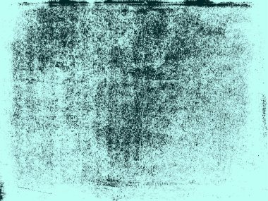 Sıkıntılı bir lino izinin turkuaz mavi tonlu vektör dokusu. Arkaplan resmi olarak ya da grunge efektleri yapmak için ideal. Vektör dosyasının kolay renk düzenlemelerini etkinleştirmek için bir arkaplan dolgusu ve doku katmanı var.
