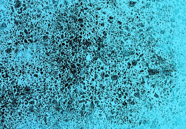 Bir turkuaz ve mavi tonlu sanatsal, karışık medya, soyut grunge illüstrasyonu. Arkaplan resmi olarak kullanmak için ideal.