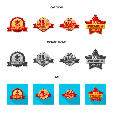 Amblem ve rozet logo vektör Illustration. Amblem ve etiket stok vektör çizim topluluğu.