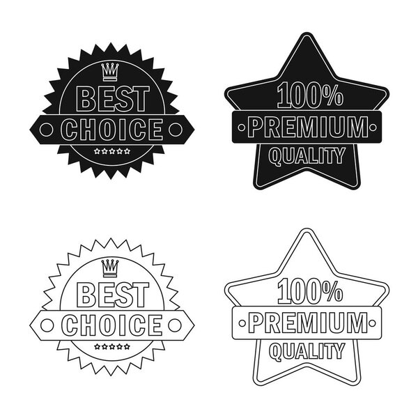 Изолированный объект эмблемы и значка бейджа. Коллекция векторной иллюстрации эмблемы и наклейки
.