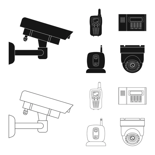 Vektor-Design von Büro und Haus-Symbol. Sammlung von Büro- und Systemaktienzeichen für das Web. — Stockvektor