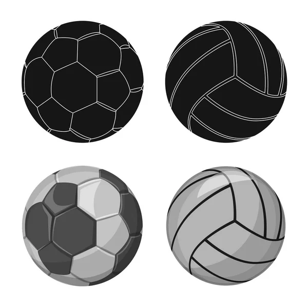 スポーツとボールのロゴのベクター デザイン。スポーツやアスレチック株式ベクトル イラスト集. — ストックベクタ