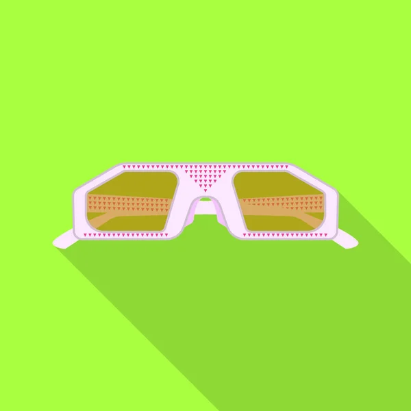 Ilustración vectorial de gafas y símbolo de gafas de sol. Colección de gafas y accesorio stock vector ilustración . — Vector de stock