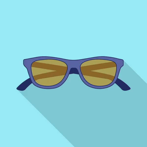 Obiect izolat de ochelari și logo-ul ochelarilor de soare. Colecție de ochelari și accesorii ilustrație vectorială . — Vector de stoc