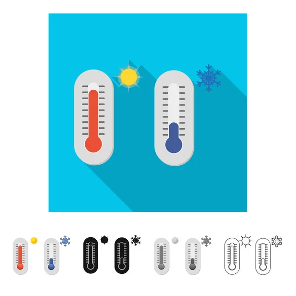 Oggetto isolato di tempo e tempo simbolo. Raccolta di icone meteo e vettoriali di applicazione per stock . — Vettoriale Stock