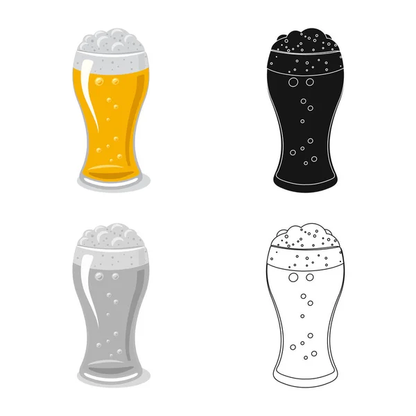 Diseño vectorial de pub y bar símbolo. Colección de pub e interior stock vector ilustración . — Archivo Imágenes Vectoriales