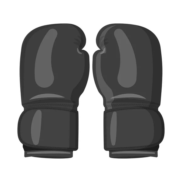 Ilustración vectorial de guante y símbolo de invierno. Juego de guante y equipo vector icono para stock . — Vector de stock